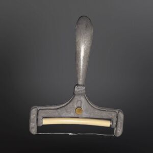 Vintage Cast Aluminum Adjustable Hand Held Cheese Slicer 4” Slices